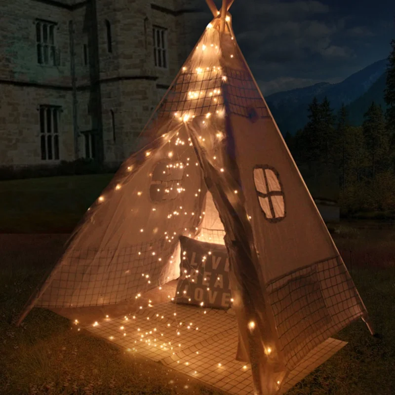 Горячая Распродажа дома вечерние Lights10m 100 лампы Цвет с медным проводом батареей