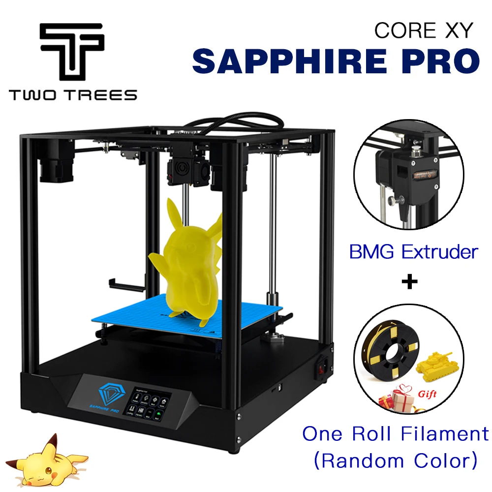 Два дерева 3d принтер сапфир профессиональный принтер diy CoreXY BMG экструдер Core xy 235x235 м Сапфир S Pro DIY наборы 3,5 дюймов сенсорный экран