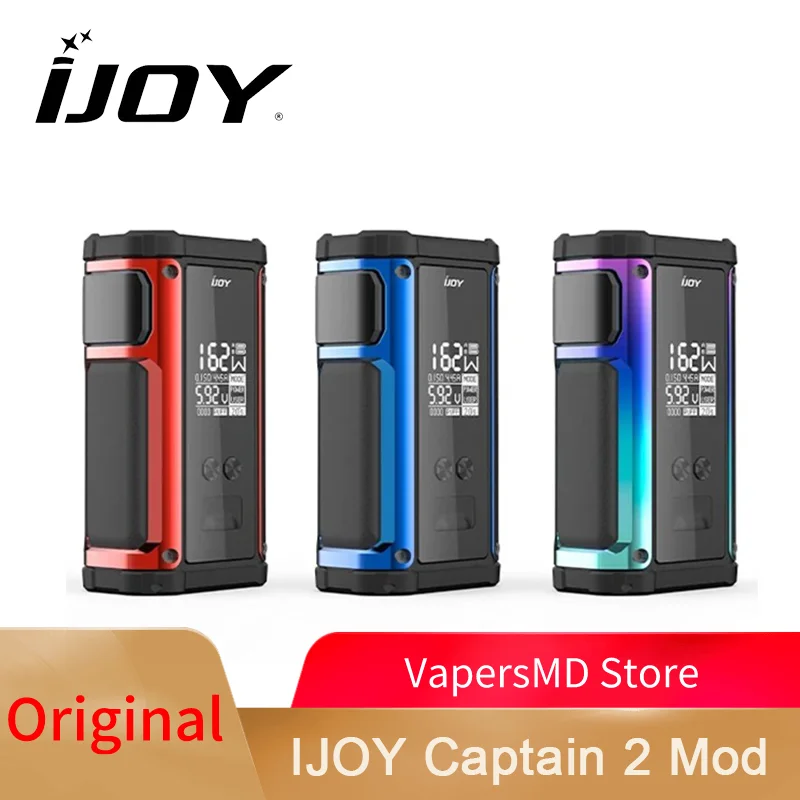 IJOY Captain 2 TC бокс мод с 0 96 дюймовым цветным OLED экраном работающим от двух