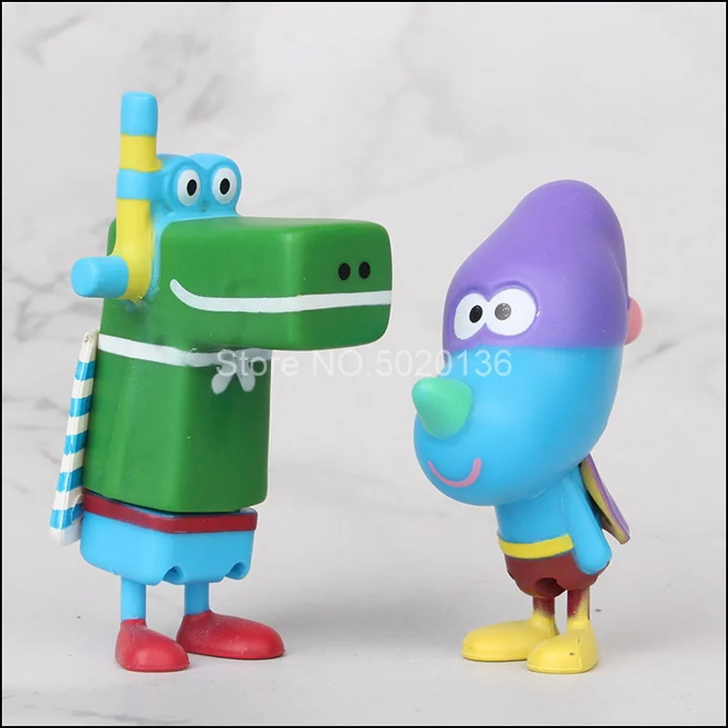 6 шт./лот модные фигурки Hello Duggee из ПВХ Бетти Норри Happy Roly Tag Мультяшные аниме модели