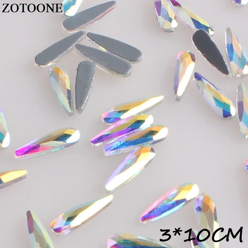 ZOTOONE/высококачественные блестящие стразы на плоской подошве с кристаллами