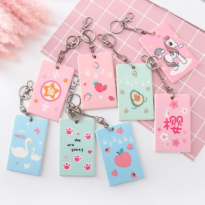 Чехол для открытка Каваий с держателем карт женский милый чехол радужным