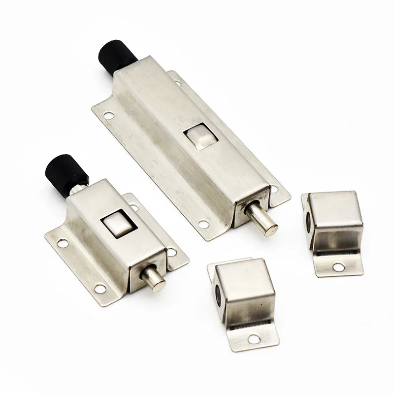 

1PC Stainless Steel Automatic Spring Small Latch Security Door And Window Lock Buckle Bathroom Latch Home Accessories Hardware