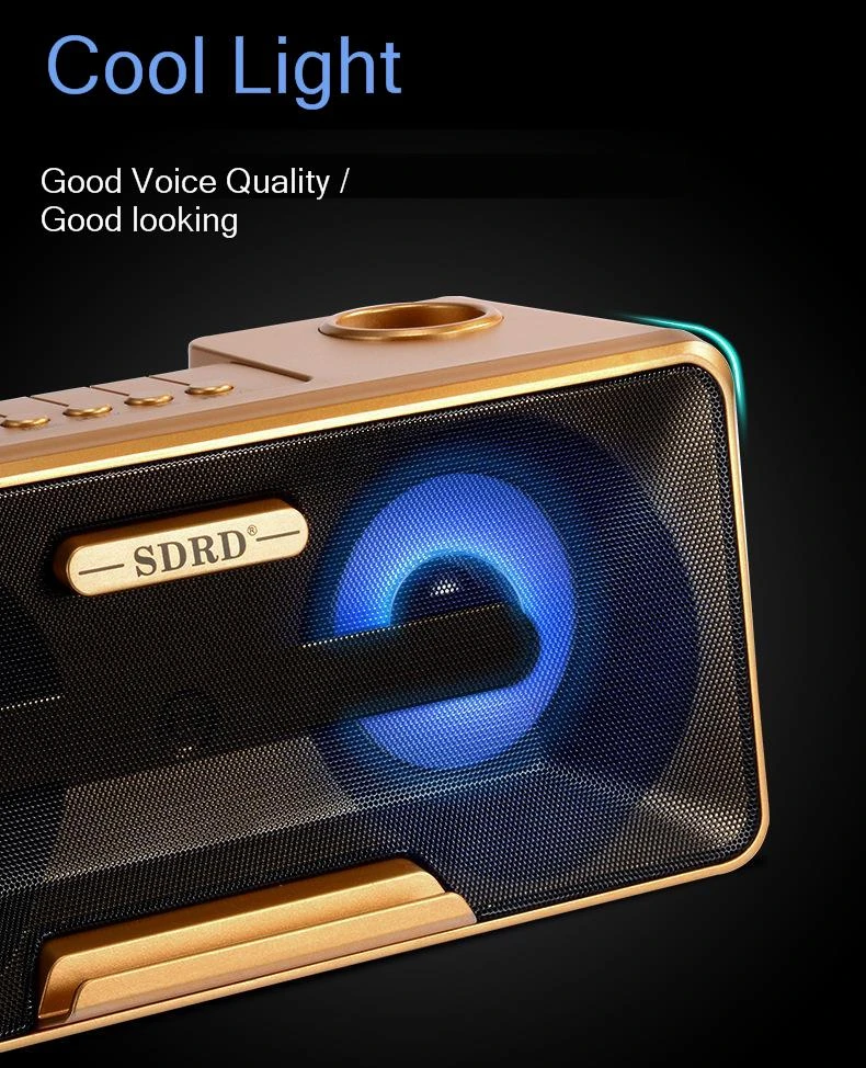 Sdrd301 беспроводной микрофон бытовой Ktv Открытый Портативный HIFI динамик мобильный