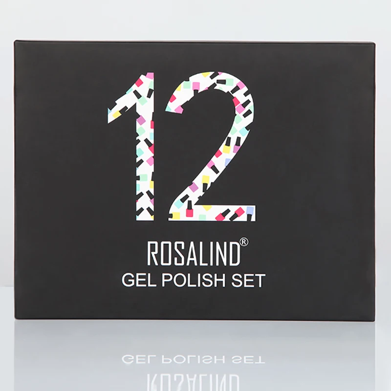 ROSALIND набор для маникюра 12 шт. В штучной упаковке гель лак все Лидирующий