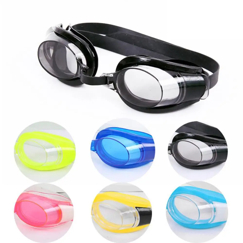 Женские Мужские и Взрослые водонепроницаемые противотуманные очки для плавания, регулируемые очки с клипсой для носа и затычками для ушей