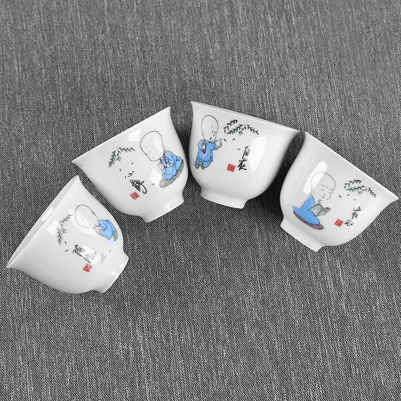 6 шт./лот чай кунг-фу керамическая композиция целая упаковка эмалированный