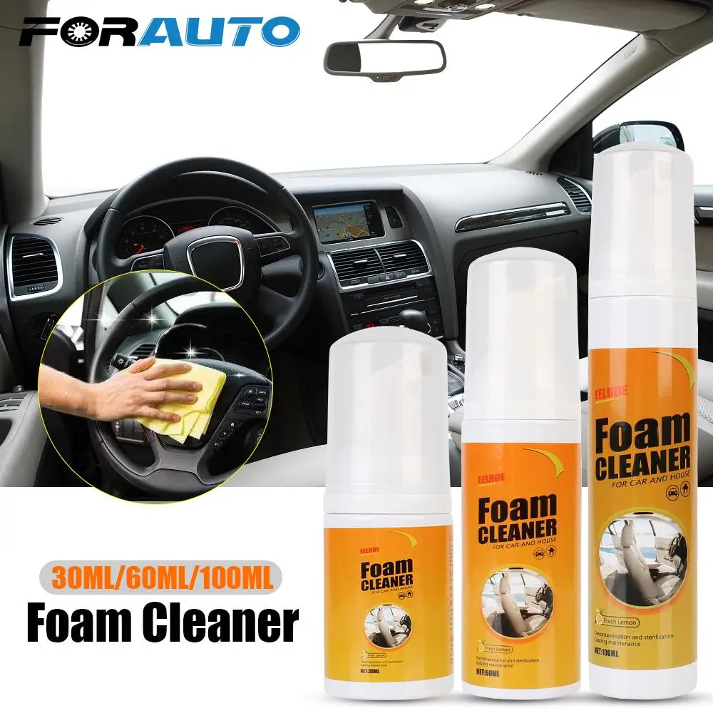

Лимонный ароматизированный 30/60/120 мл Поролоновый Очиститель спрей Automoive средство для чистки автомобиля Многоцелевой Очиститель пены