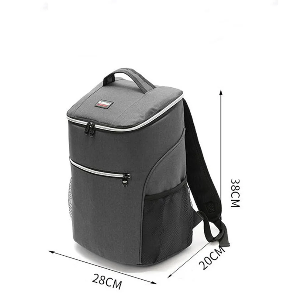 20l hot waterproof big cooler bag new oxford outdoor shoulder bag backpack insulation thermo lunch picnic box camping food bag free global shipping