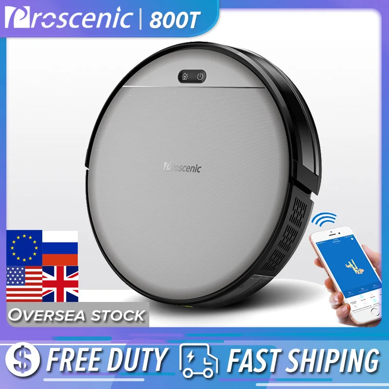 Робот пылесос Proscenic 800T автоматический дистанционное управление через
