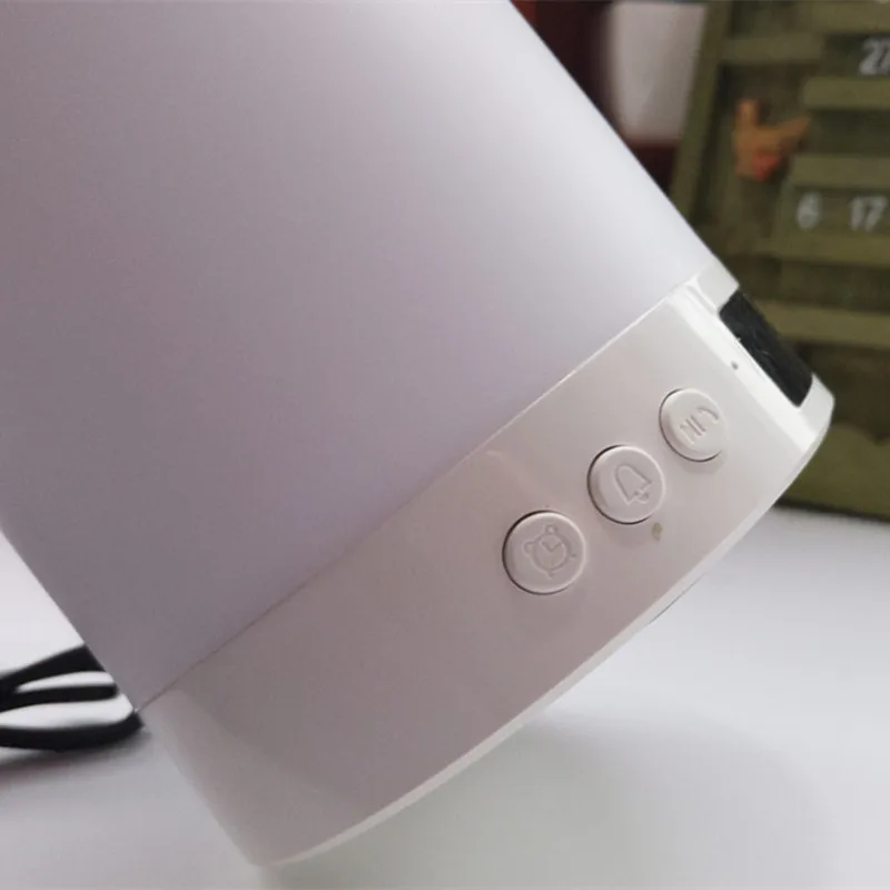 Беспроводной цилиндрический цветной Ночной светильник Bluetooth динамик будильник домашний декор беспроводной Bluetooth динамик