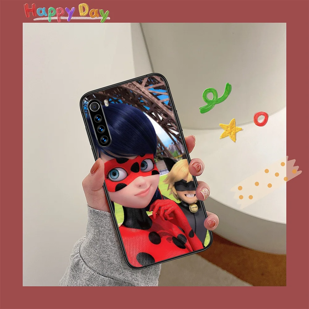 

Cute Seven Star Ladybugs Girl Phone Case For XIAOMI Redmi Note 5 7 8 T 9 6A 7A 8A 9S K 20 30 Pro black Prime 3D Waterproof