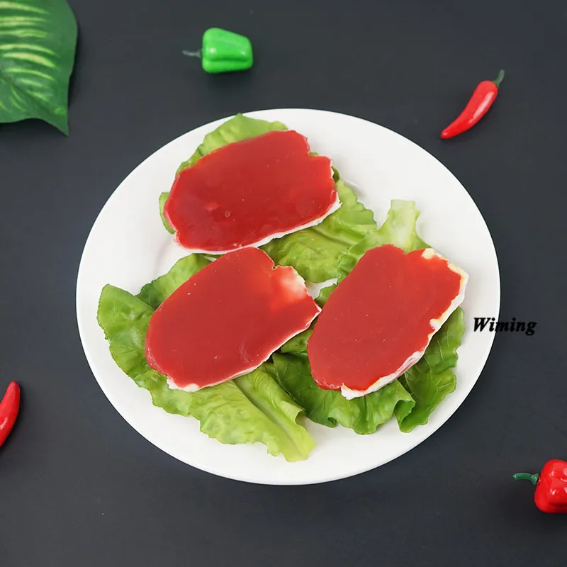 ПВХ искусственная высокая имитация поддельного мяса модели продуктов питания для детские игрушки для кухни домашний декор искусственные продукты