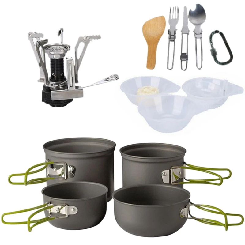 Алюминиевый сплав походный горшок Походный для пикника туристический набор