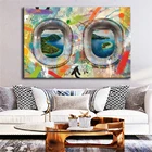 Художественный дизайн Граффити стандартные холщовые изделия для спальни, тренажерного зала или офиса