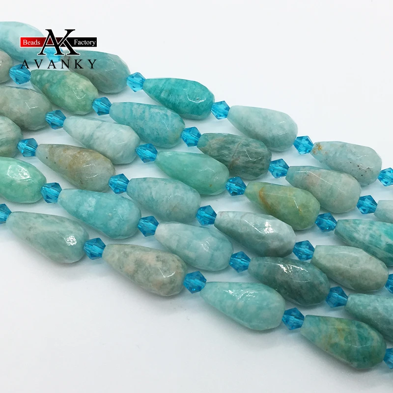 High Quality Natural Amethyst Purple Yaw Handmade Drop Beads Faceted Loose For Jewelry Making DIY Necklace Bracelet 15''12x26mm