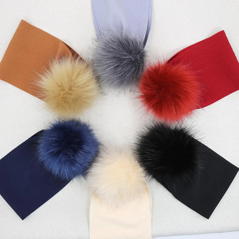 Однотонная повязка на голову для новорожденных широкие детские ленты волос