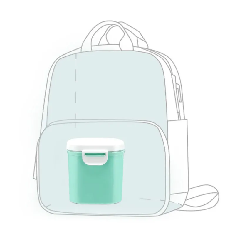 Alta capacidad de leche en polvo para beb&eacute; Melkpoeder contenedor de comida de beb&eacute; caja de almacenamiento doble capa de los ni&ntilde;os de alimentaci&oacute;n caja para reci&eacute;n nacido-5
