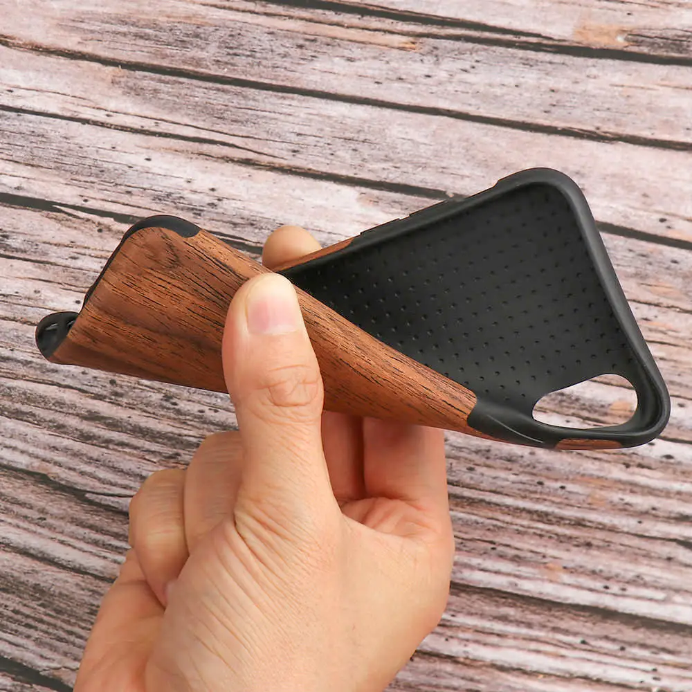 LAPOPNUT Wood Grain Soft TPU Silicone Case for Iphone 11 Pro Xs Max Xr X 7 8 Plus 6 6s 5 5s SE 2020 Hybrid Slim Shockproof Cover |
