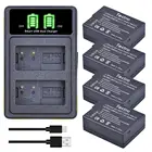 Зарядное устройство для Panasonic Lumix DMC FZ1000 FZ200 FZ300 G85 G5 G6 G7 GH2 GX8, 4 шт.