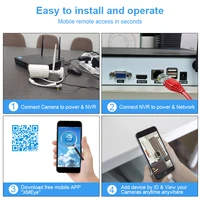 Smar Outdoor Security Camera Wifi Wireless System CCTV 2MP IR Night Vision IP Camera H265 1080P NVR Video Surveillance Kit