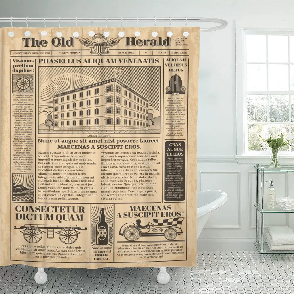 Старая винтажная газета с газетным принтом текстом под старину для новостей