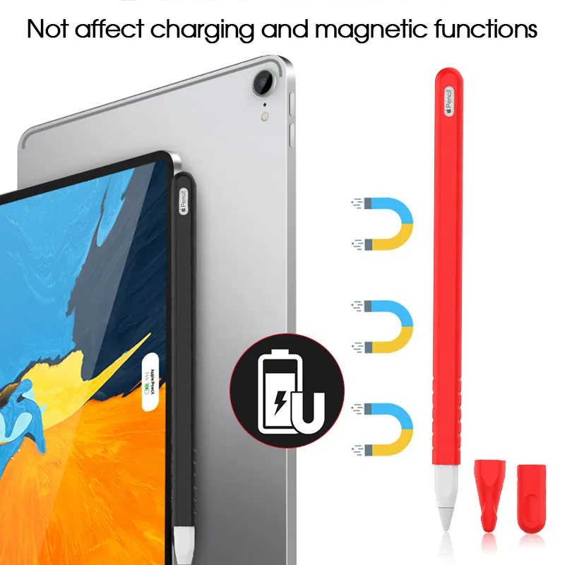 Силиконовый чехол для Apple Pencil 2 держатель карандашей подставка iPad Pro защитный