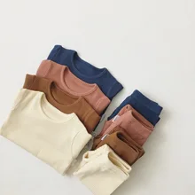 clothes new100% cotton children two pieces sets baby's autumn baby girl knit set