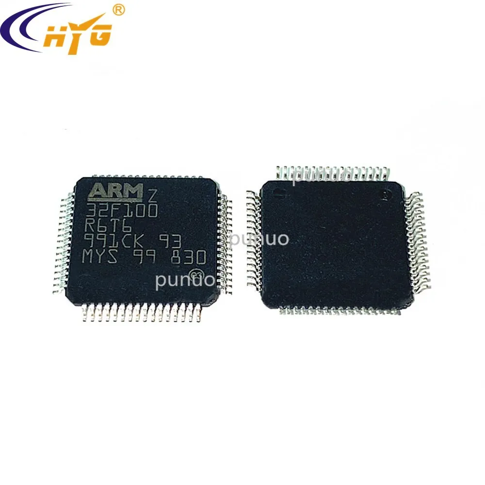 Оригинальная аутентичная Инкапсуляция STM32F100R6T6 LQFP 100 32 битный микроконтроллер 128K