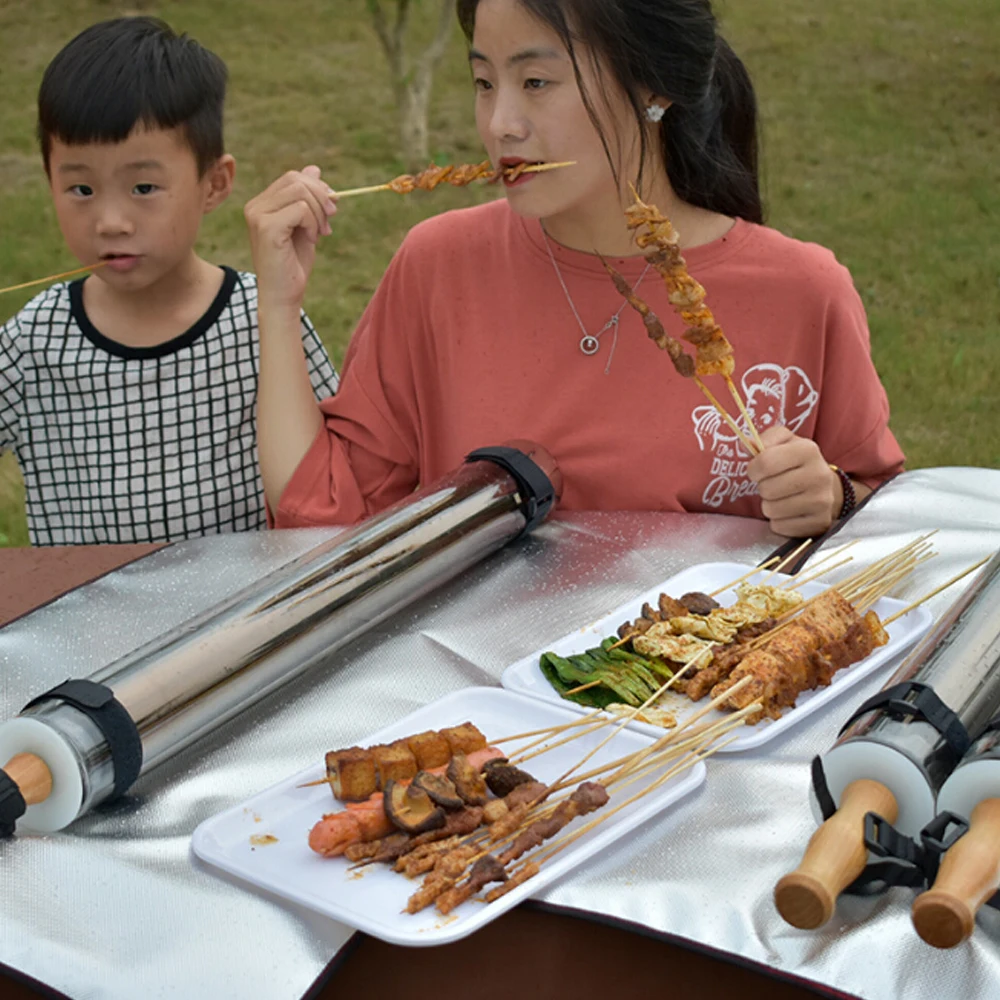 Портативный барбекю гриль на солнечной энергии для кемпинга открытом воздухе