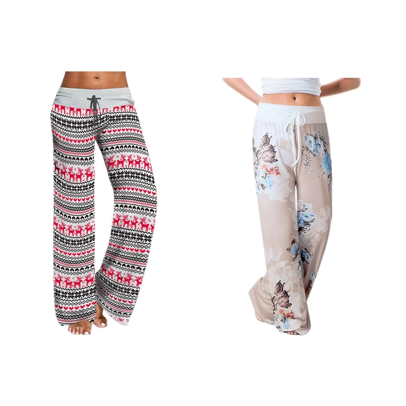 

Женские спортивные штаны для йоги, с широкими штанинами и высокой талией