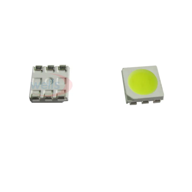 1000 шт. PLCC-6 5050 SMD 3-CHIPS белый/теплый белый/RGB светодиодный светильник-полоса чип 10000mcd