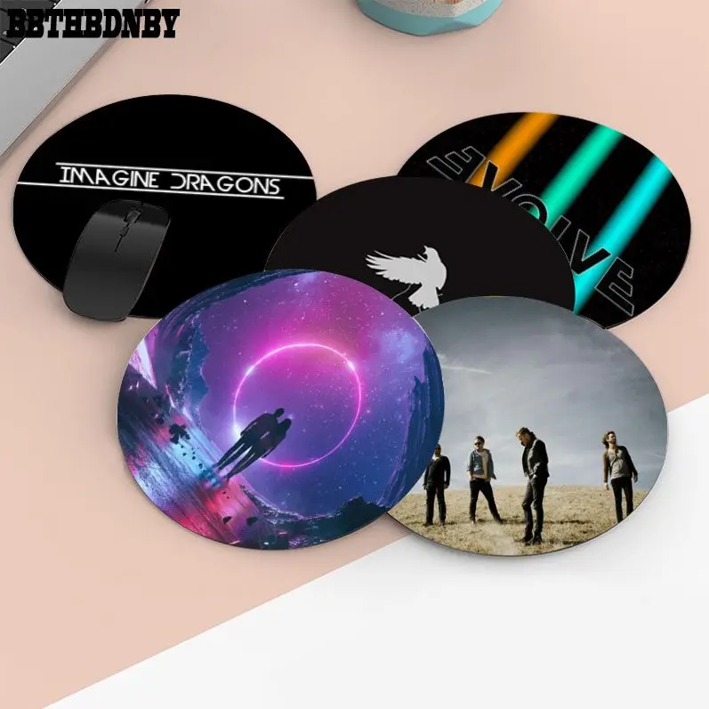 

Игровые коврики с простым дизайном «Картинки Драконов», Круглый игровой коврик для мыши, нескользящий коврик для ноутбука и ПК, игровой ков...