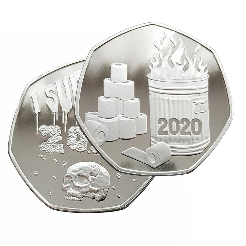 

Популярная Серебряная Памятная монета 2020 выживших, двухсторонняя памятная монета, памятная монета, коллекция памятных монет, декоративный ...