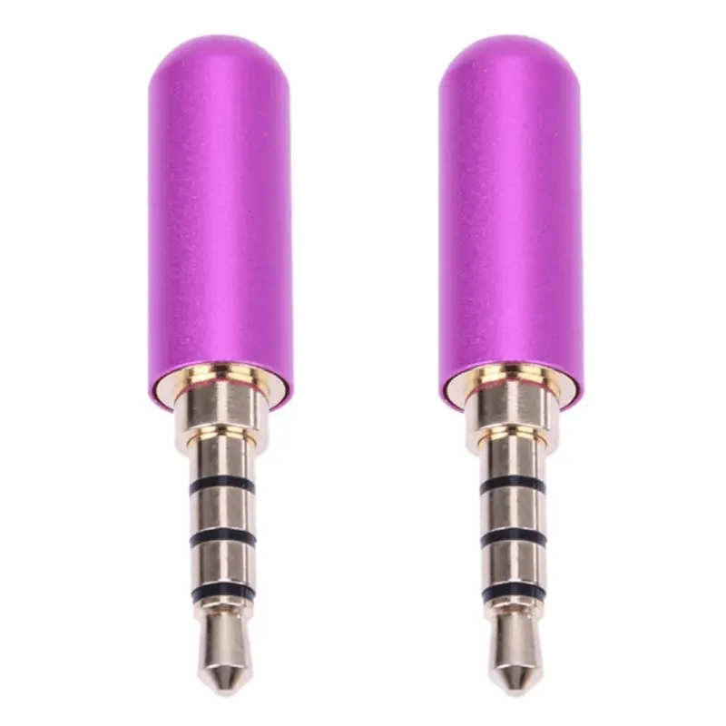 Mini Aluminum Shell Jack 3.5MM 4 Ports Plug Wire Connector Audio Stereo Adapter for DIY Earphone Repairing Devices | Электроника