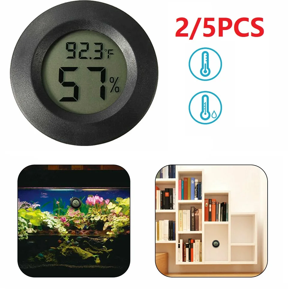 

Lot Hydrometer Thermometer Indoor LCD Temperature Humidity Meter D42mm