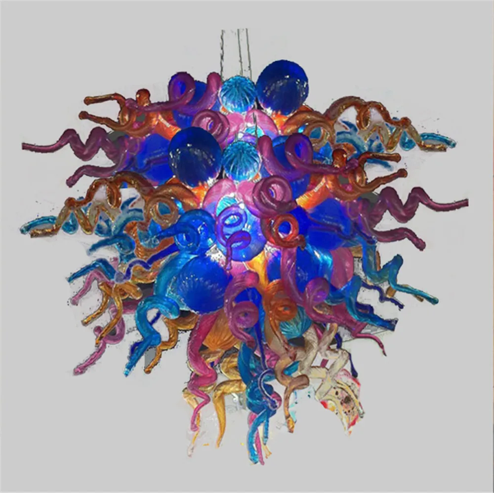 

CE UL Certificate Chihuly Borosilicate Glass Art Low Price Blown Glass Chandeliers for Sale