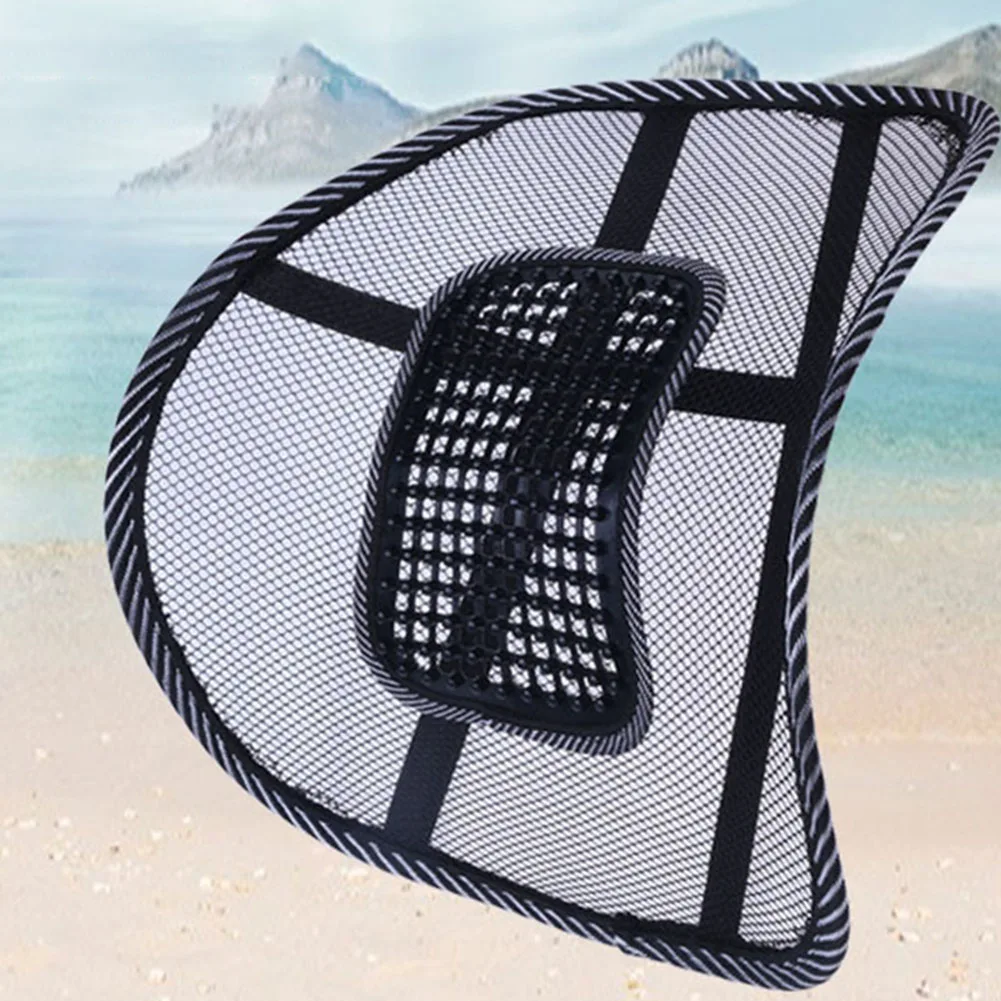 

Auto Seat Waist Support Breathable Car Ice Silk Hole Mesh Lumbar Cushion Massage Seat Cover Pad for Car Seats and Office Seats