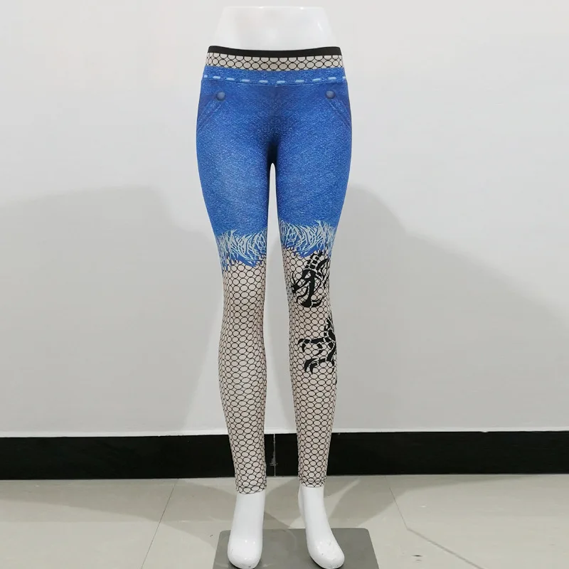 25 Новые штаны для йоги с мультяшным принтом, 3D обтягивающие спортивные штаны для управления животиком, женские колготки, бесшовные леггинсы для спортзала, брюки-карандаш для бега - Цвет: 25