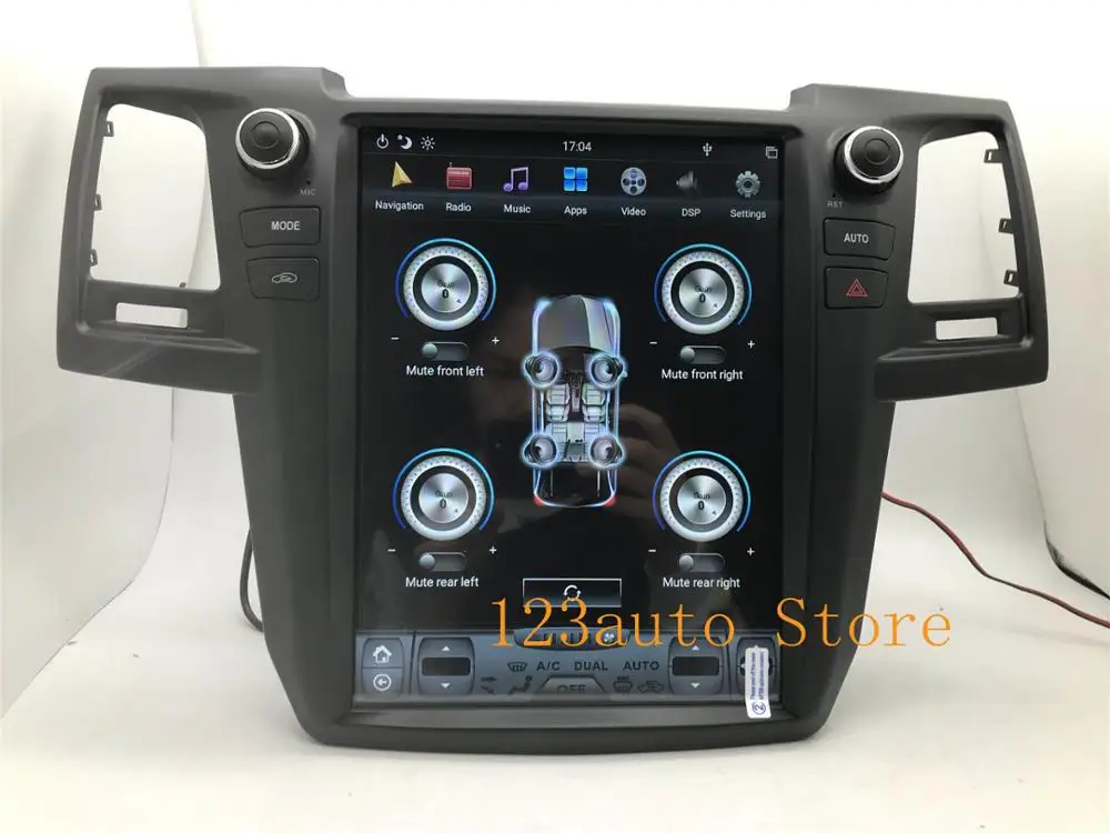 12 1 дюймовый Вертикальный стиль Тесла Android 9 0 автомобильный DVD GPS-плеер навигация