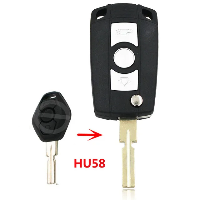 RIOOAK2pcs/лот сменный Корпус Ключа Пустой HU92/HU58 лезвие 3 кнопки дистанционного флип