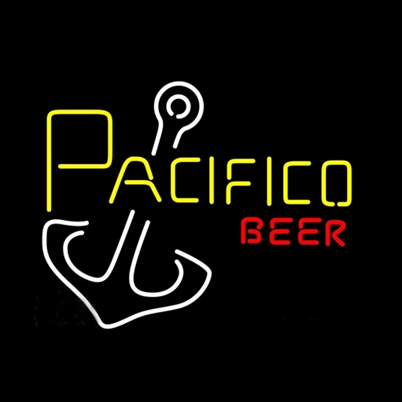 

Pacifico Beer Anchor Neon Sign Custom Handmade Real Glass Tube Beer Bar KTV Store Motel Hotel Pub Display Light Lamp 17"X14"