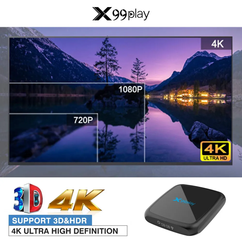 ТВ приставка R3 для Smart Tv Android 9 0 4K 3D Mi ni Box 2 ГБ 4 Гб 32 64 четырехъядерный медиаплеер PK X96