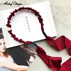 Ободок для волос Женский, с бантом, простой, 2019, лента для волос с кисточкой, аксессуары для волос