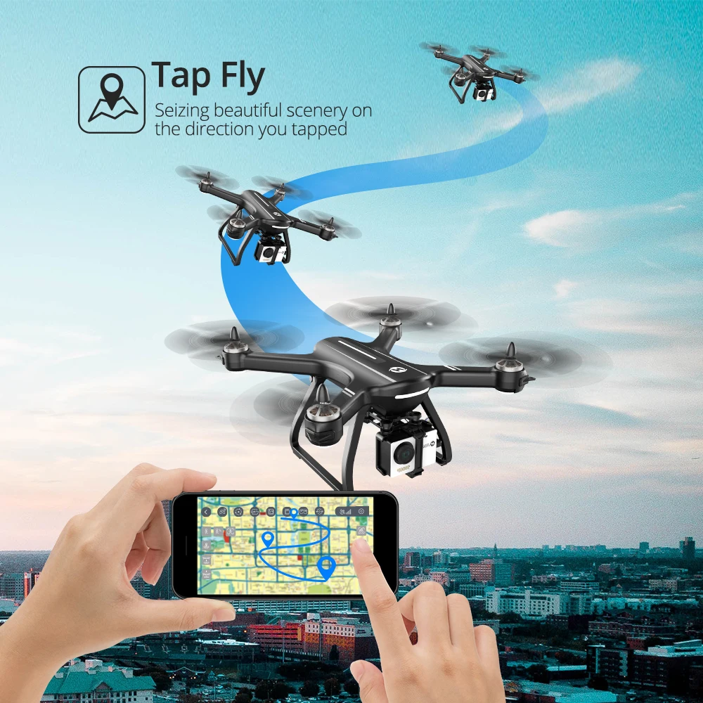 Holy Stone HS700 бесщеточный Дрон gps 5G с камерой 1080P Full HD FPV 1000m Диапазон 2800mAh мотор RC вертолет Квадрокоптер gps