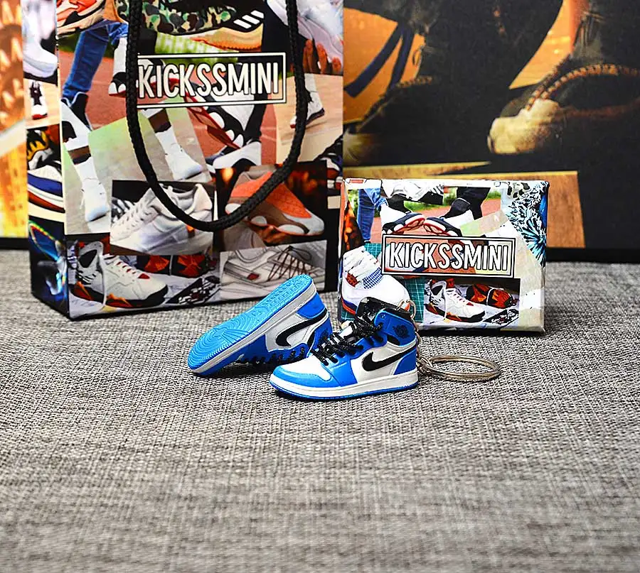 Персональный DIY Jordan Generation AIR JORDAN 1 chicago 3D кроссовок фигурный брелок сумка Подвеска парный брелок