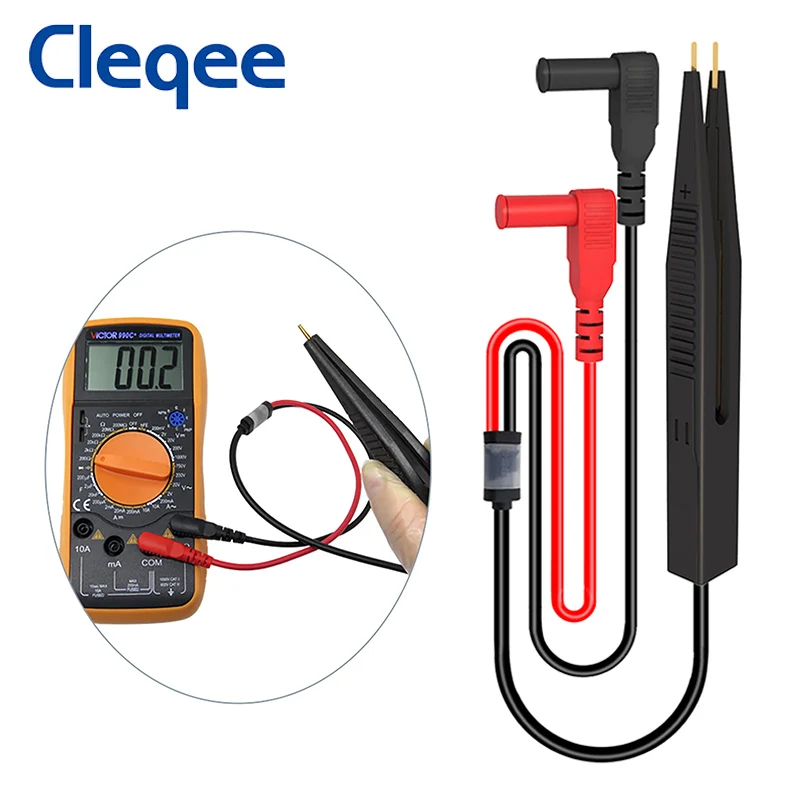 Cleqee P1503E датчики для мультиметра набор тестовых проводов с пинцетом до 4 мм вилки