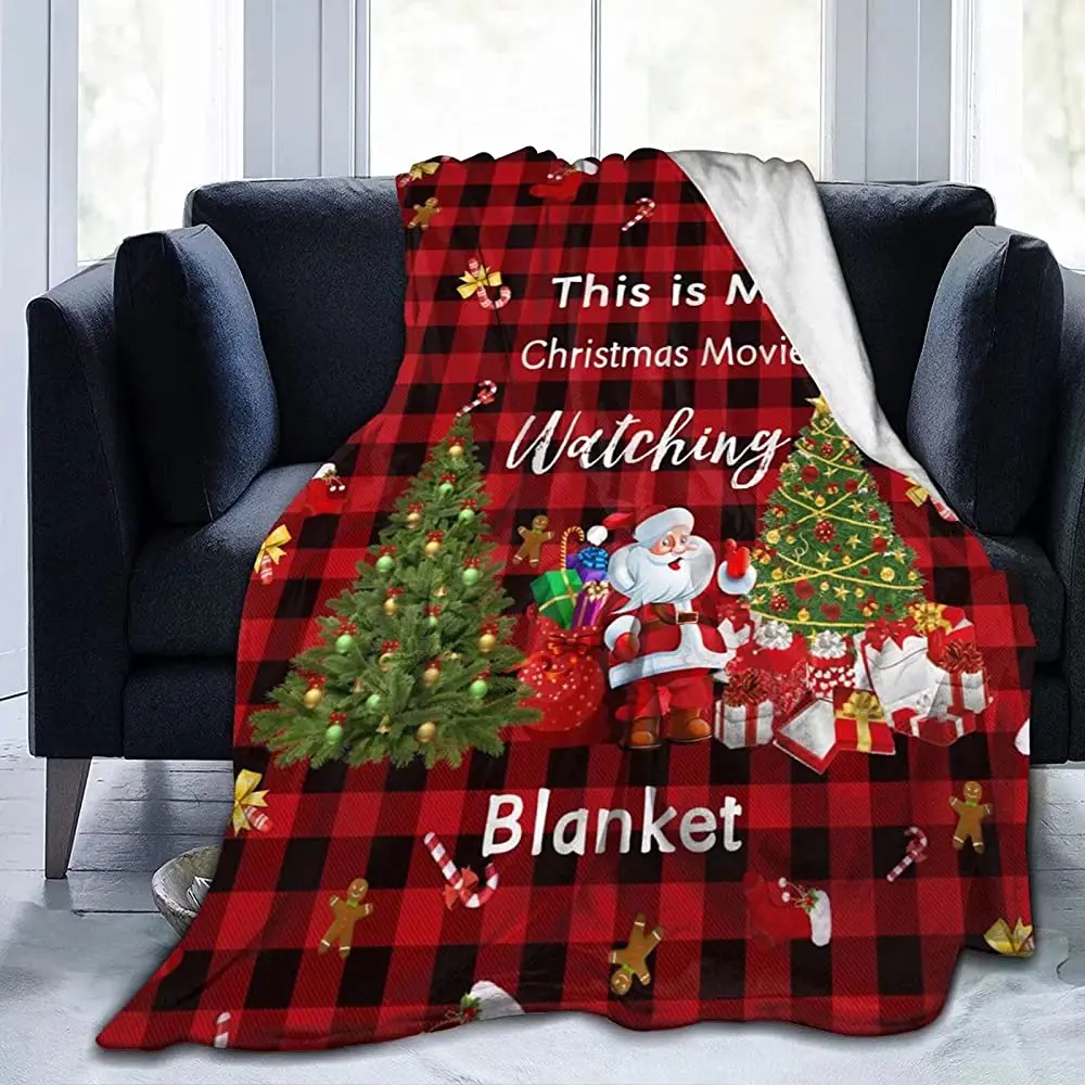 

Ximjoju Christmas Blankets This is My Christmas Movie Watching Blanket Christmas Throw Blanket Santa Claus