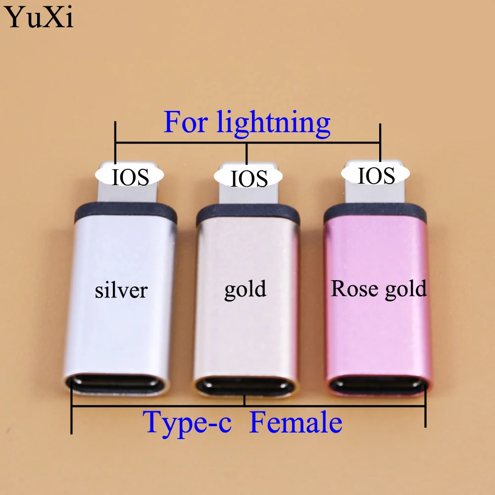 YuXi Type-C зарядное устройство адаптер конвертер Мама-папа для iPhone 5 5S 5C 6 6s 7 8 Plus X XS Max10