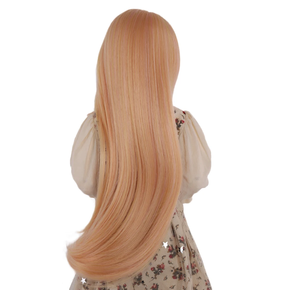 BJD кукольный парик высокого качества синтетический золотой длинный женский 1/3 1/4